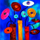 抽象派三联挂画图片大全