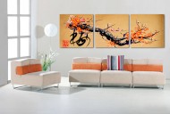 中国风梅花三联挂画图片大全