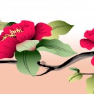 中国风梅花三联挂画图片大全