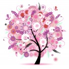 树-家居三联画高清图片