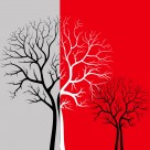 树-家居三联画高清图片