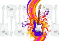 吉他音乐背景图片