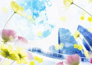 花朵和地球设计图片