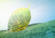 绿色绚丽城市设计图片