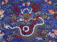 龙纹刺绣图案图片