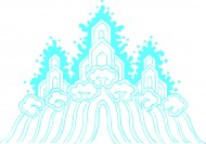 古典浪花花纹图片