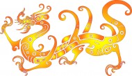 彩色龙纹图案图片