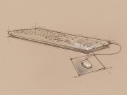 办公用品素描图片