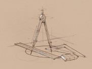 办公用品素描图片