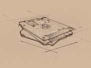 办公用品素描图片