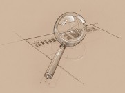 办公用品素描图片