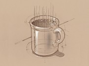 办公用品素描图片