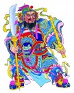 威武的门神彩绘图片
