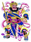 威武的门神彩绘图片
