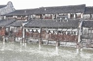 彩笔画乌镇图片大全