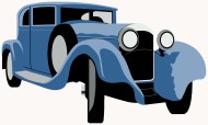 老爷车卡通图片