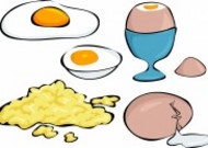卡通早餐食物图片