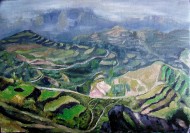 田园风景油画图片