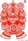 京剧脸谱剪纸图片