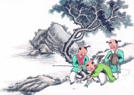 古代儿童玩耍绘画图片