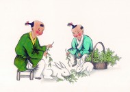 古代儿童玩耍绘画图片