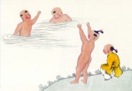 古代儿童玩耍绘画图片