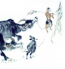 牧童绘画图片大全