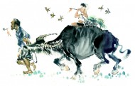 牧童绘画图片大全
