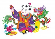 水彩人物年画图片