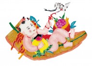 水彩人物年画图片