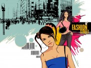 手绘都市时尚图片