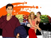 手绘都市时尚图片