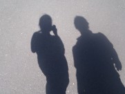 地上的人影图片