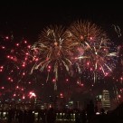 高空中绚丽的烟花图片大全