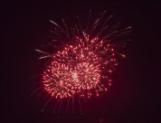 高空中绚丽的烟花图片大全