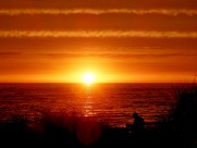 景色秀美的夕阳图片