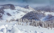 白雪皑皑的美景图片大全