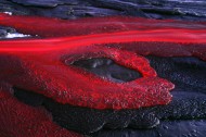 火山和岩浆风景图片