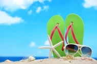 沙滩物品摆放图片大全