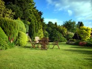 园林中桌椅景色图片大全