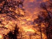 火烧云风景图片