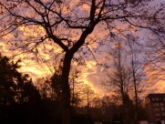 火烧云风景图片