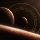 宇宙中的行星图片