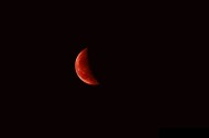 2014血月月全食过程图片