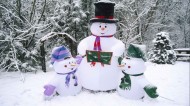 冬季可爱雪人图片大全