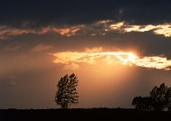 绚丽夕阳景色图片