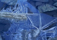 冬季树木河流风景图片