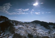 冬季的村庄图片