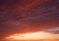 夕阳下的云彩图片大全
