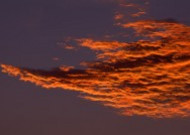 夕阳下的云彩图片大全